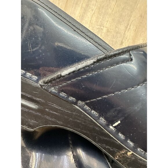 Dansko Blue Professional Clogs Womens EU 40 US 10-10.5 Leather Comfort Shoes - Picture 8 of 8